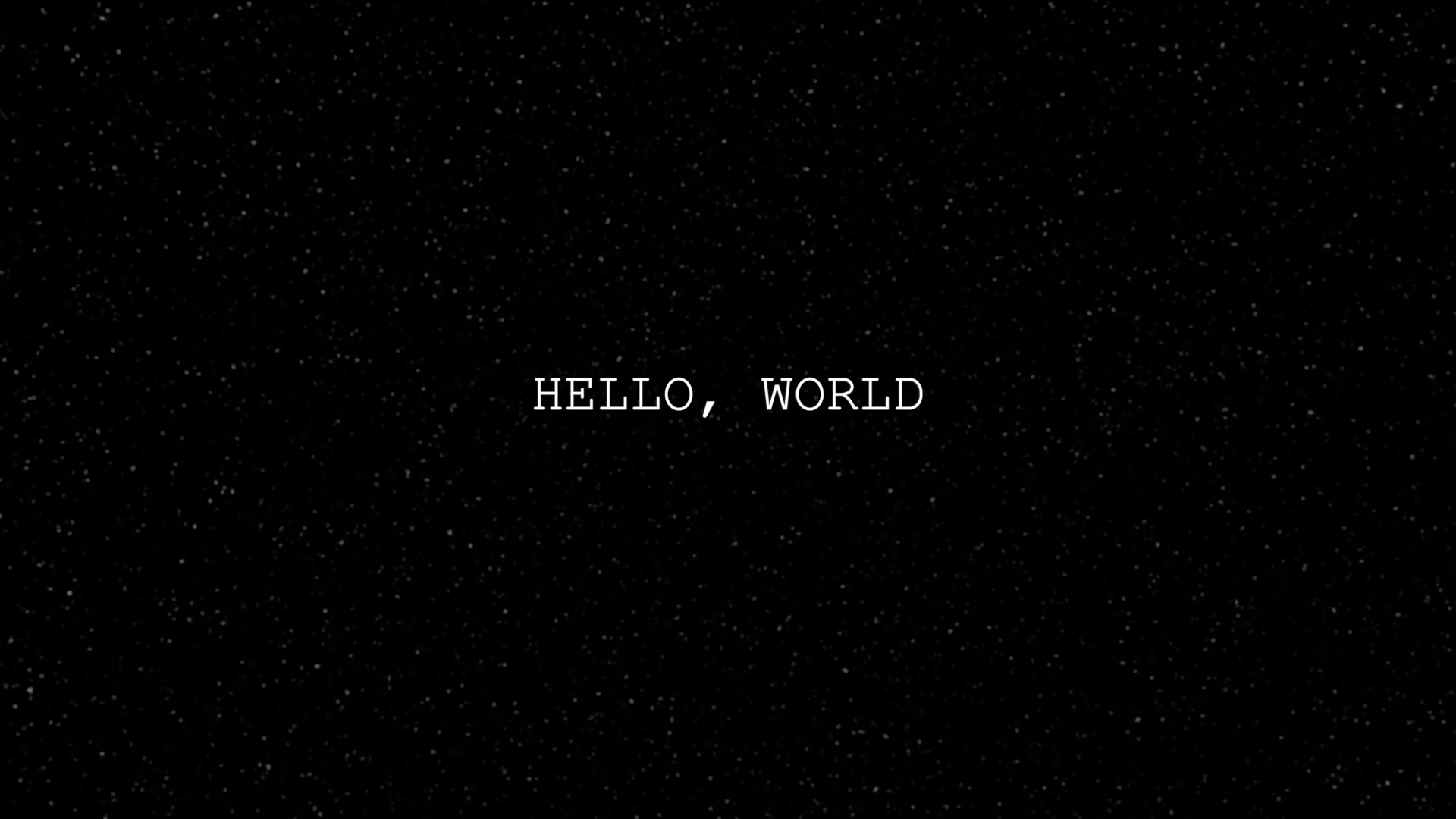 Hello, World